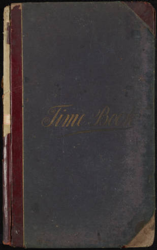 Time Book for the Kings Mountain Manufacturing Company front cover